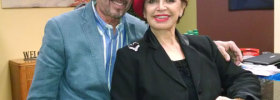 Gloria Brennan and Dr. Alonso