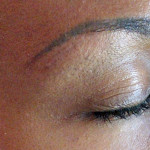 Permanent eyebrows camouflage