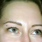 Permanent eyebrows-after